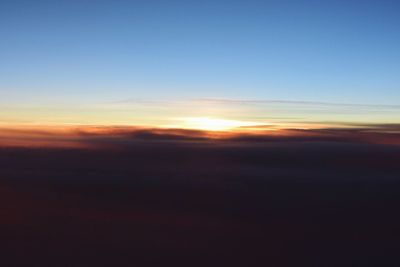 Scenic view of sunset sky