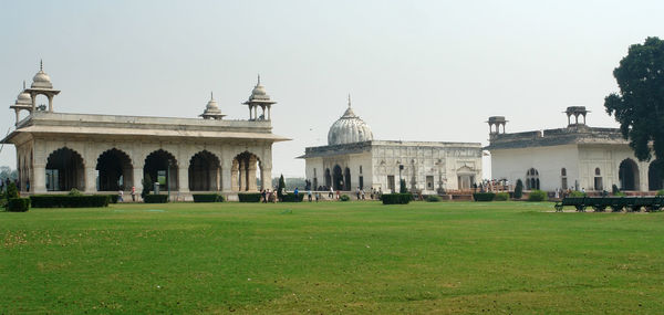 View of historic building against clear sky