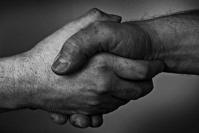 Cropped image of people shaking hands