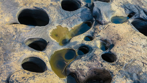 Full frame shot of rusty metal wall