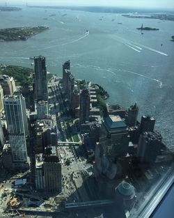 High angle view of cityscape