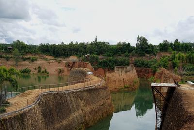 Scenic view of river against sky