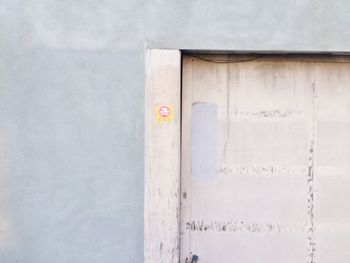 Close-up of white wall