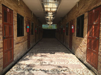 View of corridor of building