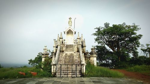 Built structure with trees in background