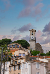 Low angle view of buildings against sky