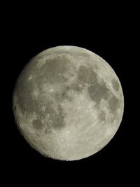 Low angle view of moon in sky