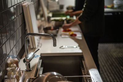 Close-up of sink