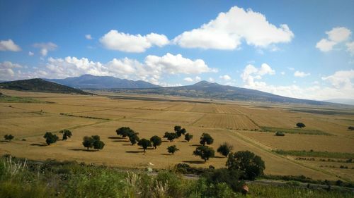 Scenic view of landscape against sky