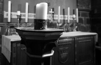 Candles in church