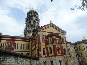 Low angle view of building against sky