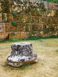 Close-up of stone wall