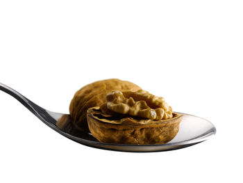 Close-up of ice cream against white background