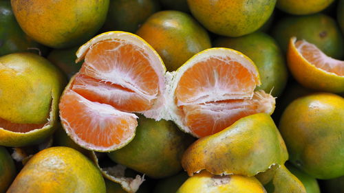 Close-up of fruits for sale at market stall