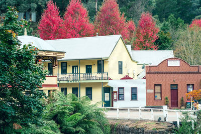 The beautiful buildings of the old gold mining town of walhalla