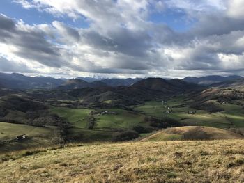 Scenic view of landscape against sky