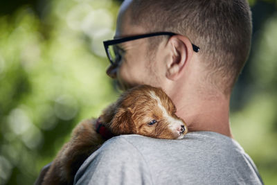 Man with dog