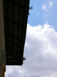 Low angle view of built structure against sky