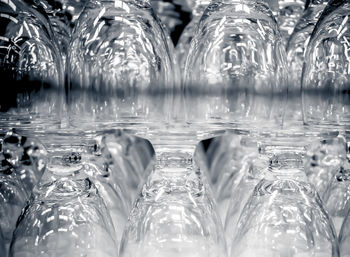 Full frame shot of glass table