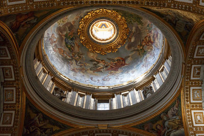 Low angle view of  dome in st. peter's basilica