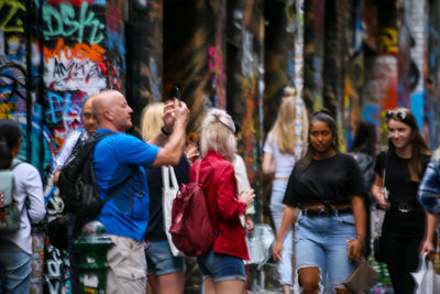 Group of people standing outdoors