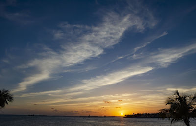 Key west, florida ocean sunset