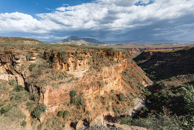 Panoramic view of landscape against sky