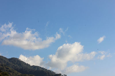Low angle view of clouds in sky