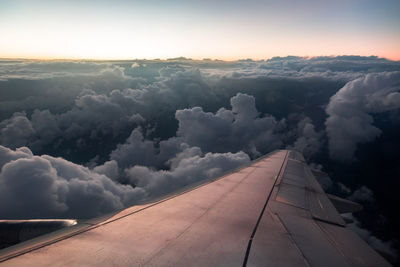 Beautiful blue clouds from a bird's eye view