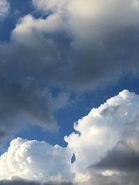 Low angle view of clouds in sky