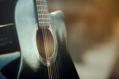 Close-up of guitar