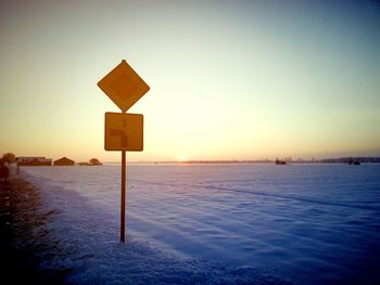 Scenic view of landscape at sunset