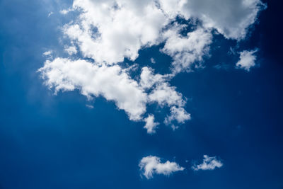 Low angle view of clouds in sky