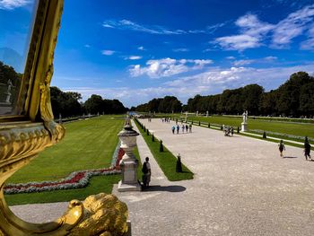 Panoramic view of park against sky