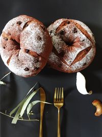 Close-up of bread on table