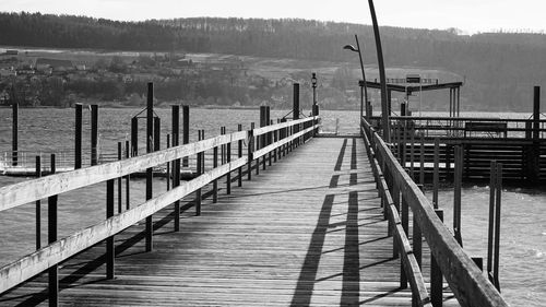 Pier over river