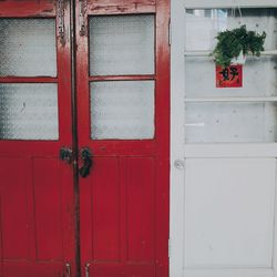Full frame shot of closed door