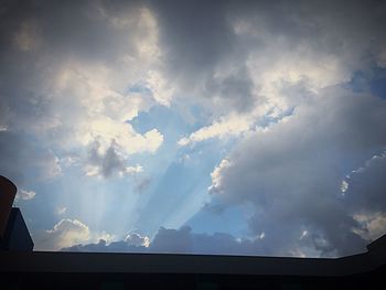 Low angle view of cloudy sky