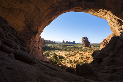 View of rock formations