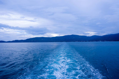 Scenic view of sea against sky