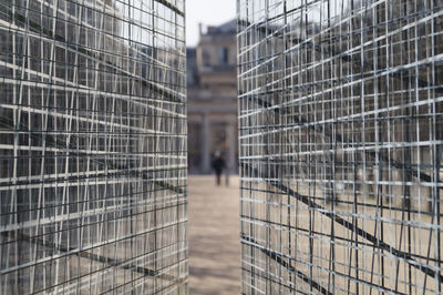 Close-up of metallic fence