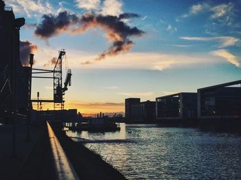 River at sunset