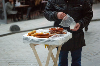 Turkish sweets dor sale on istanbul street