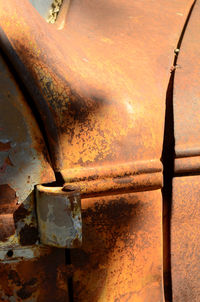 Close-up of rusty pipe