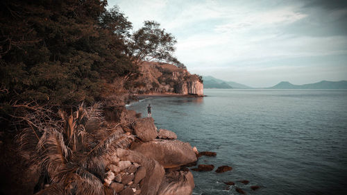 Scenic view of sea against sky