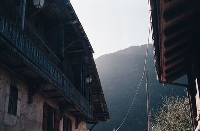 Low angle view of buildings against sky