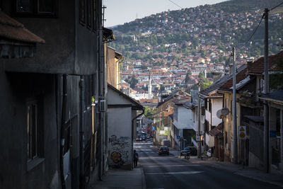 The city of sarajevo, bosnia