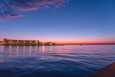 Sunset in trieste