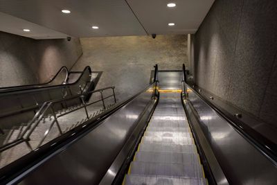 Interior of illuminated building