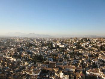 Aerial view of city